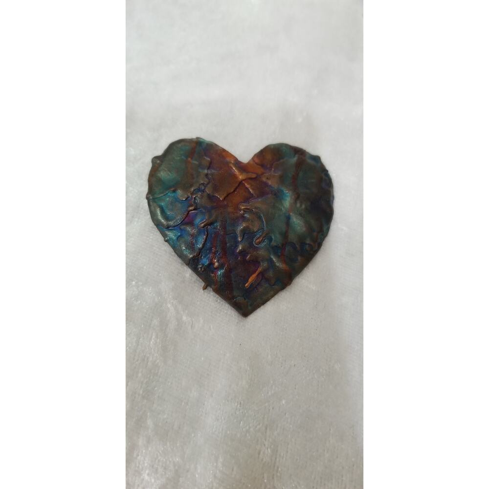 Made in Mexico 2" x 2" metal heart 1.1571